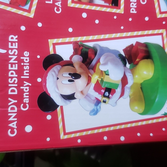 New Disney Mickey Mouse Candy Dispenser Santa Christmas presents - Picture 8 of 14
